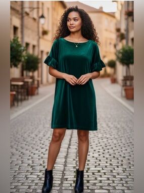 NWT Gap Elegant Emerald Velvet Dress